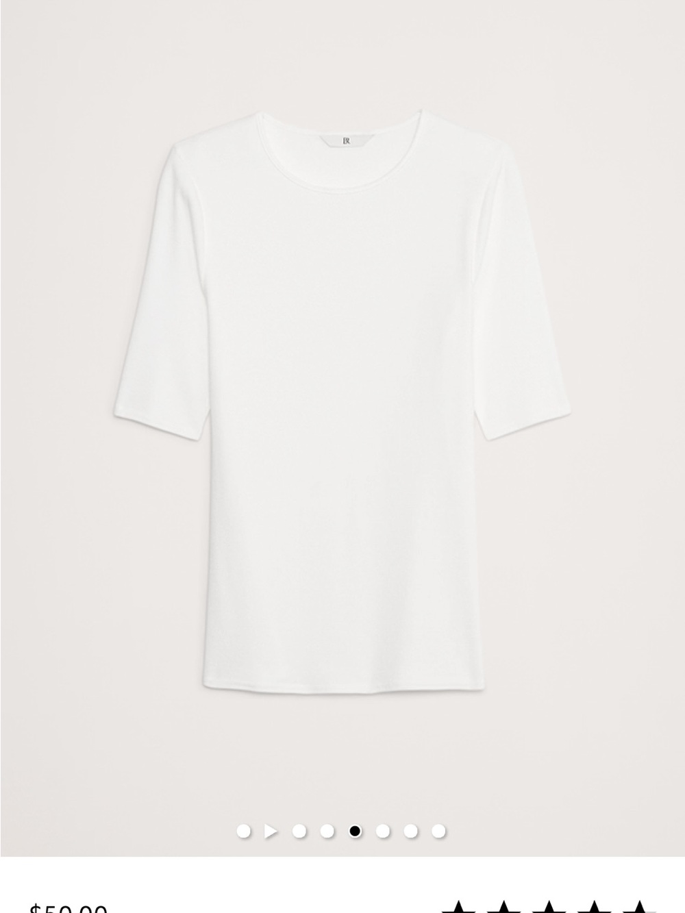 Banana Republic Light Pink Short Sleeve Crewneck Tee - Picture 3 of 4